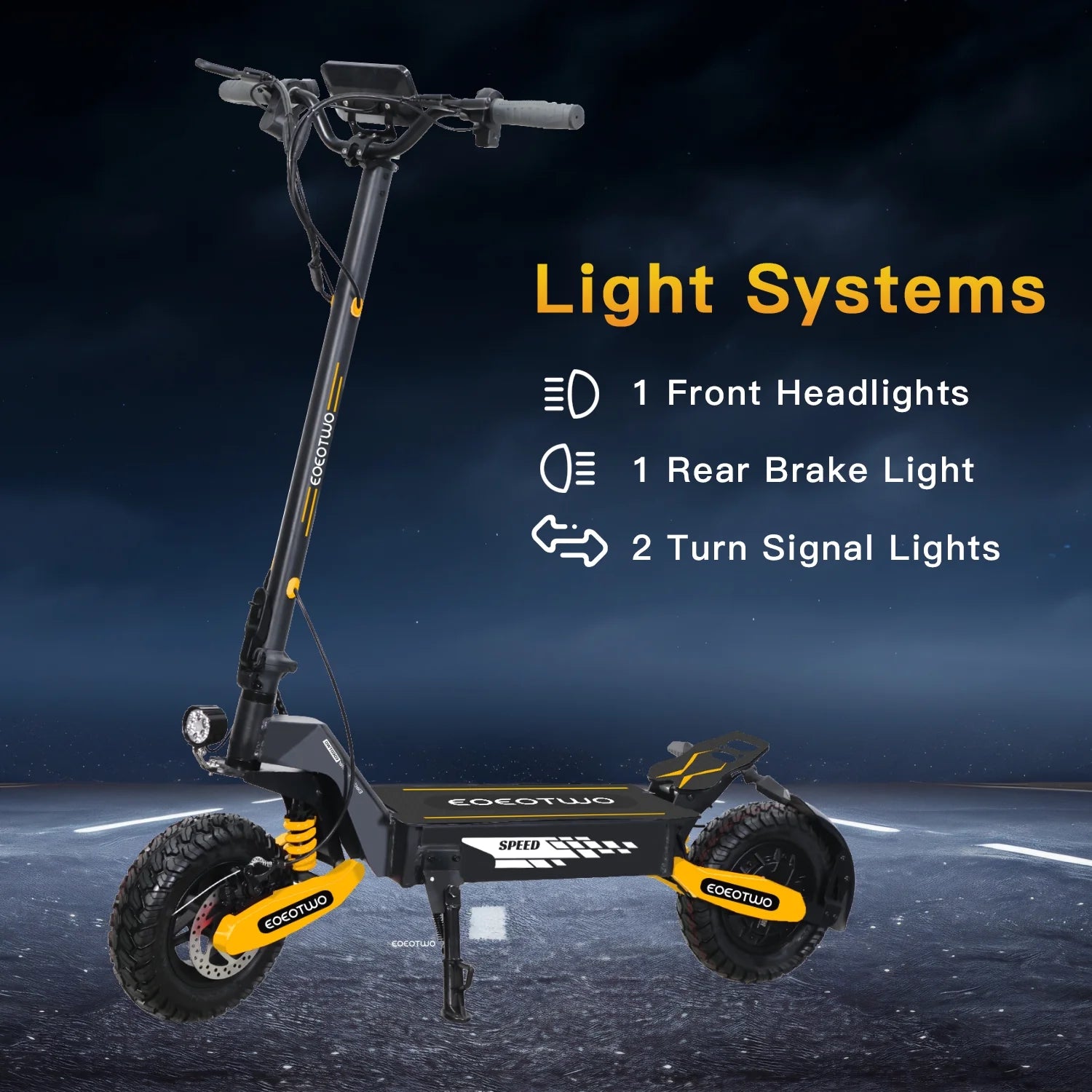 Off Road Electric Scooter for Adults, 1200W Motor Fast E Scooter, up to 28MPH Top Speed & 20miles Long Range, 11" Off - Road Tires, 330 lb MAX Load, Foldable