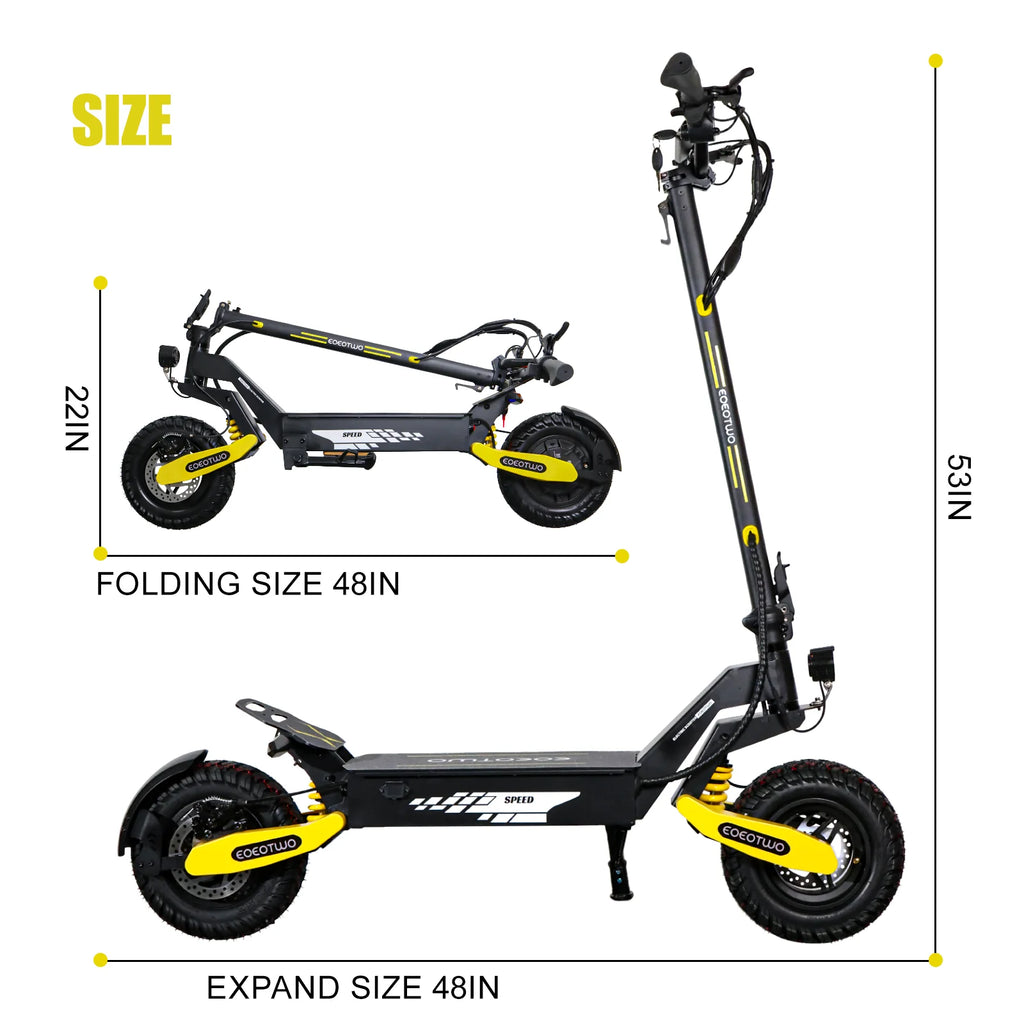 Off Road Electric Scooter for Adults, 1200W Motor Fast E Scooter, up to 28MPH Top Speed & 20miles Long Range, 11" Off - Road Tires, 330 lb MAX Load, Foldable