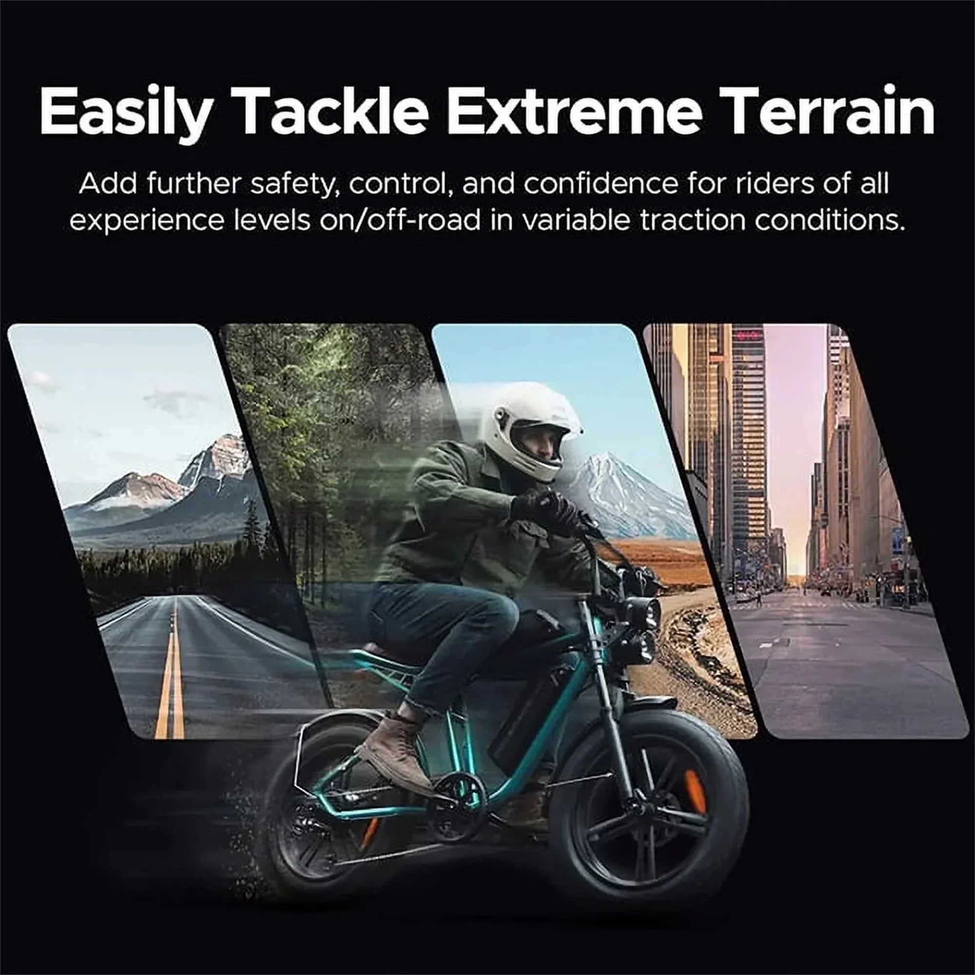 AKEZ Retro Electric Bike 1000W, 28mph, 94 Miles, 20"x4.0" Fat Tires, Full Suspension, UL Certified