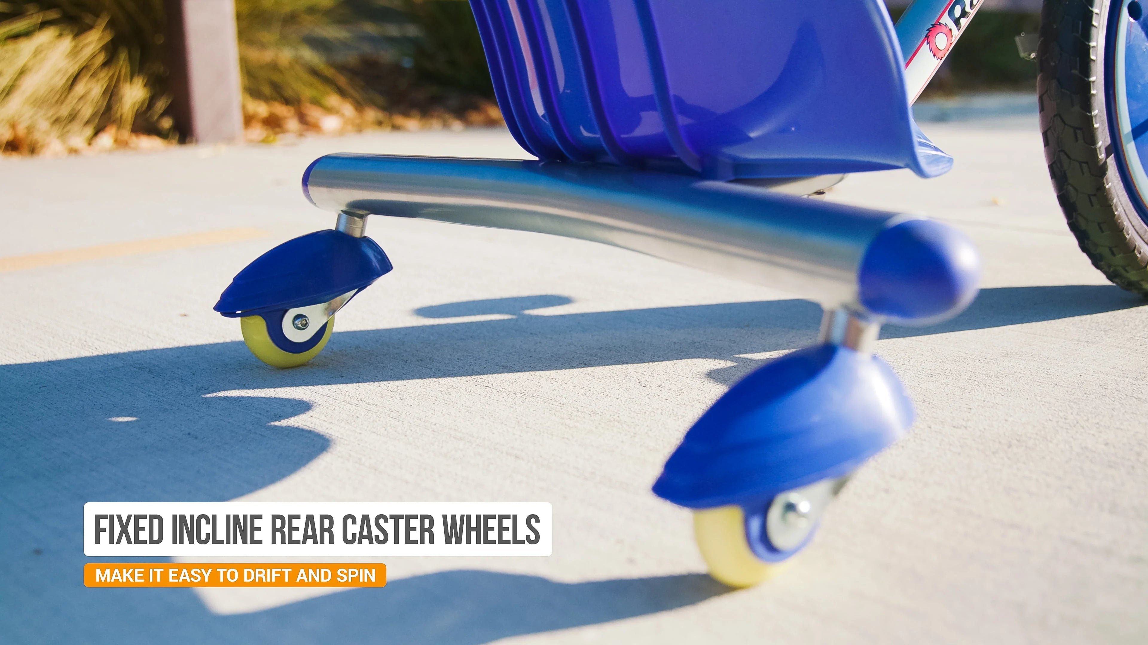 Razor Riprider 360 Drift Trike - Blue, 16" Front Wheel, 3 - Wheeled Drifting Ride - on, Tricycle with Rear Casters for Kids Ages 5 and up, Unisex