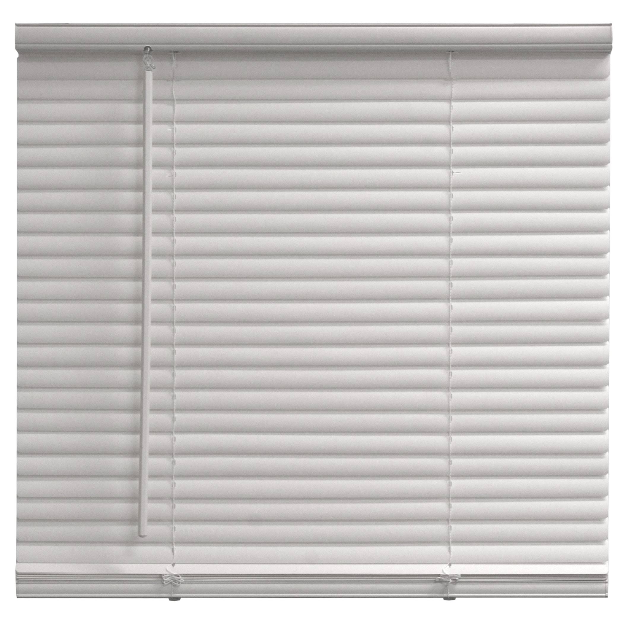 Mainstays 1" White Cordless Room Darkening Vinyl Blinds - Each