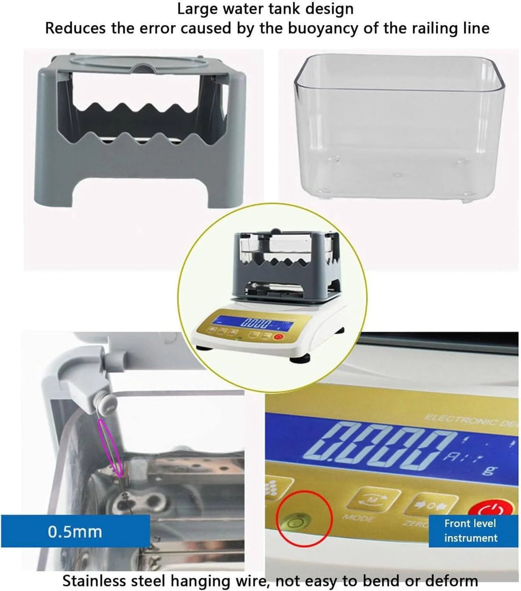 Digital Electronic Gold Purity Tester Analyser Precious Metal Purity Testing Machine for Jewelry Industry Bank Pawn Industry Gold Precious Metal Research Lab