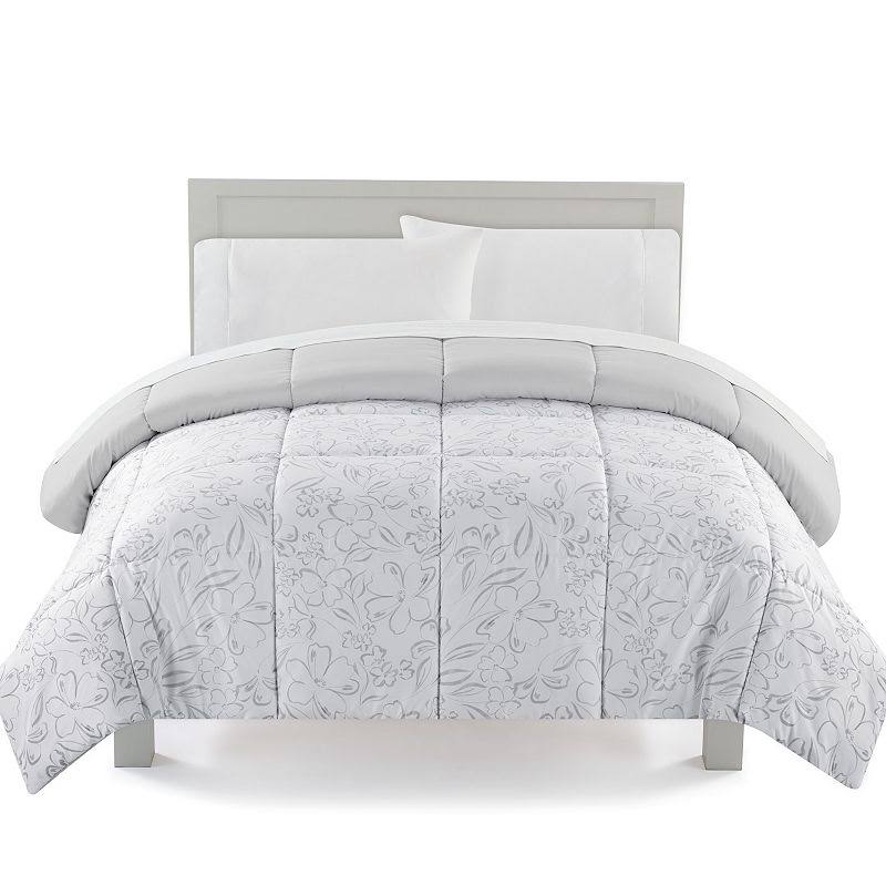 The Big One Down-Alternative Reversible Comforter, White, Full/Queen