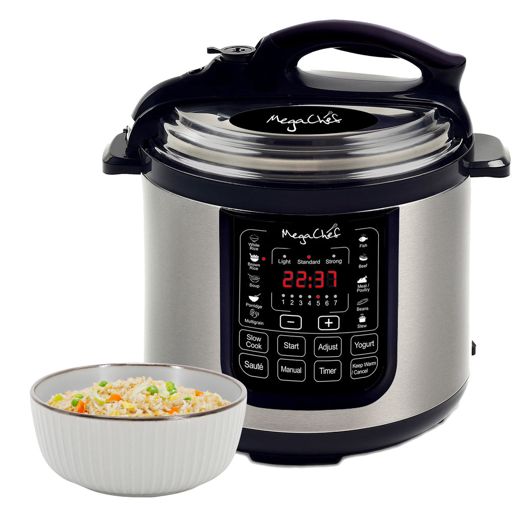 Megachef 8 - Quart Digital Pressure Cooker, 15" x 15"