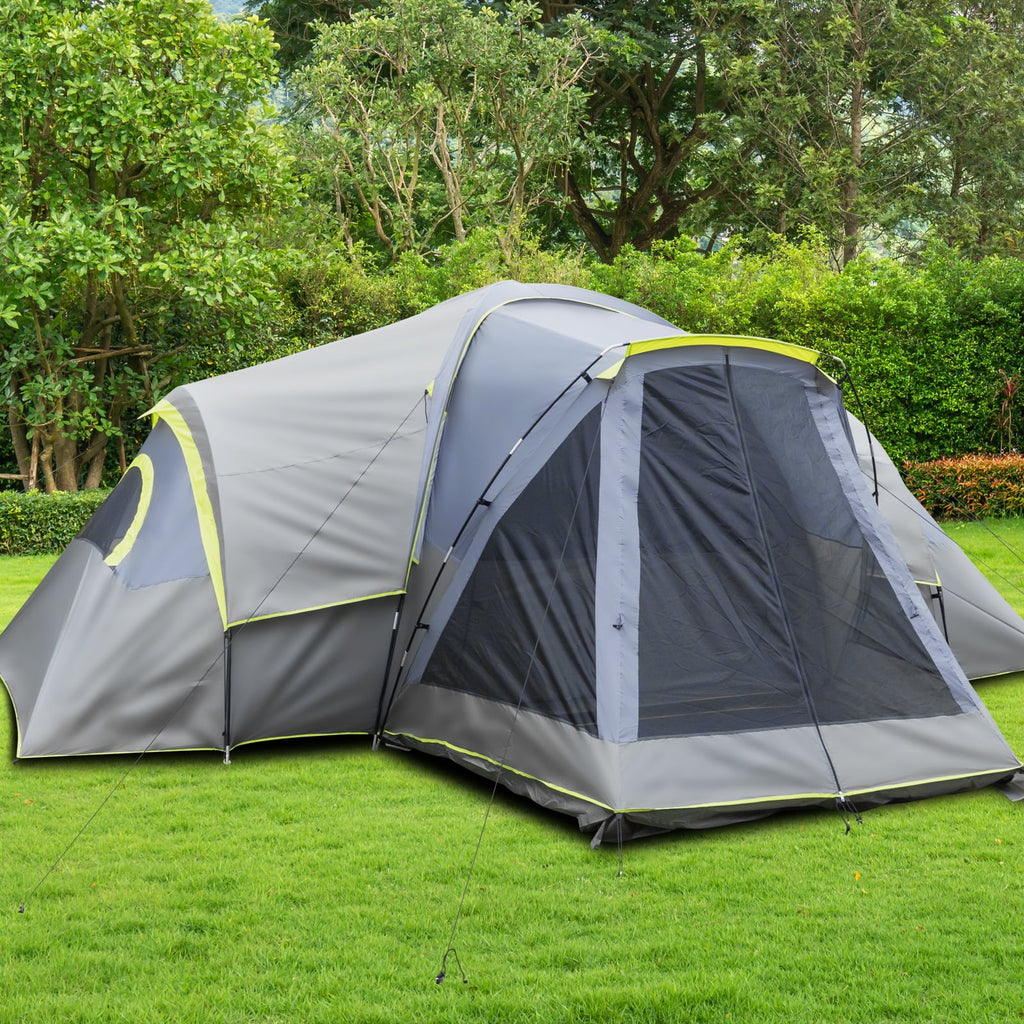 Zimtown 10 Person Tent Large Multi Room Tent for Family Camping Cabin Huge Tent with Carry Bag