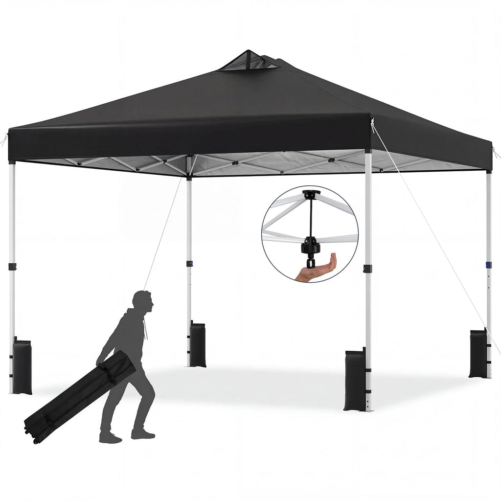 Tangkula 10 x10 Ft Pop Up Canopy with Center Lock