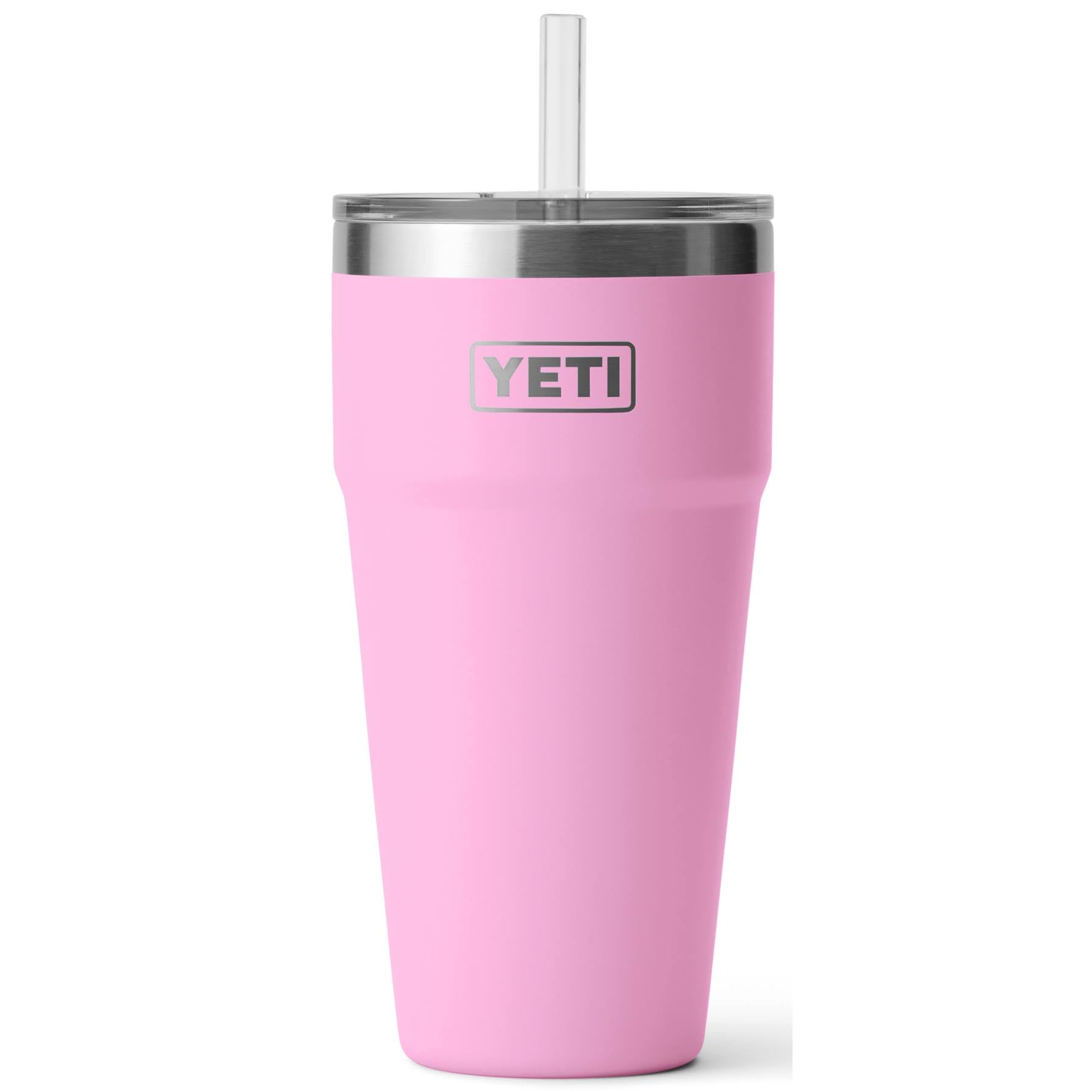 Yeti Rambler 26 oz Stackable Cup with Straw Lid - Power Pink