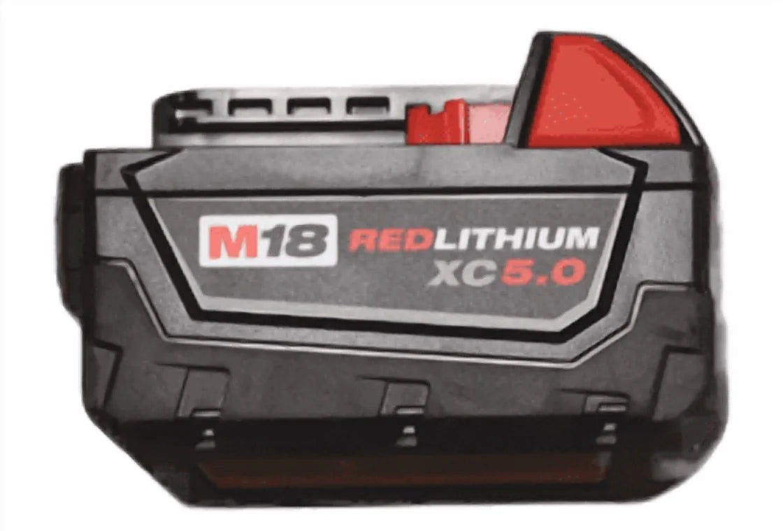 Milwaukee M18 REDLITHIUM XC5.0 Battery Starter Kit - (2) 5.0ah Batteries & M18/M12 Charger, 2.5X Runtime, REDLINK Intelligence, Cold Weather Performance (Model 48 - 59 - 1852B)