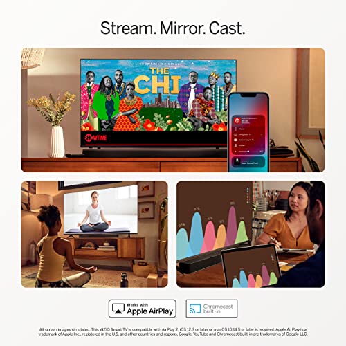VIZIO 40-inch D-Series Full HD 1080p Smart TV with AMD FreeSync Apple AirPlay