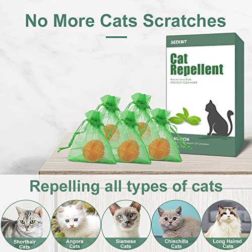 10 Pack Natural Cat Repellent Outdoor Indoor, Peppermint Oil Cat Deterrent Outdoor Repels Cat Dog Deer Rabbit from Garden Yard Lawn Home Keep Your Yard Lawn Porch Furniture Curtain from Cat Damages