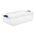Sterilite 32 Qt. Latch Box Plastic, Stadium Blue