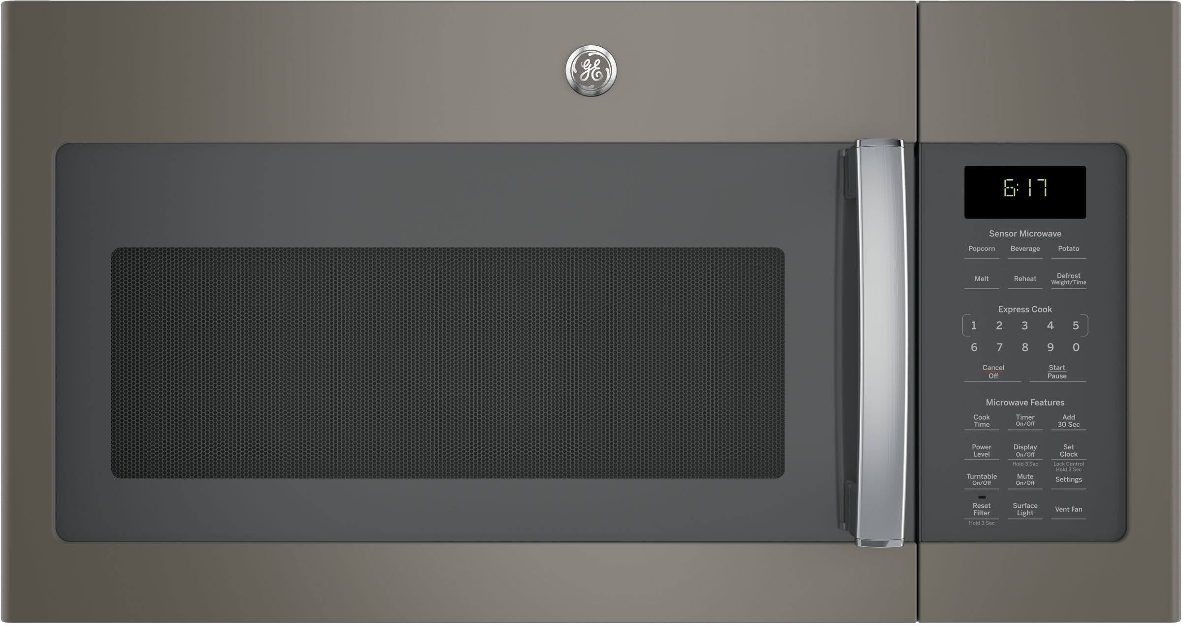 GE JVM6175EKES 1.7 Cu. ft. Over-The-Range Sensor Microwave Oven Slate