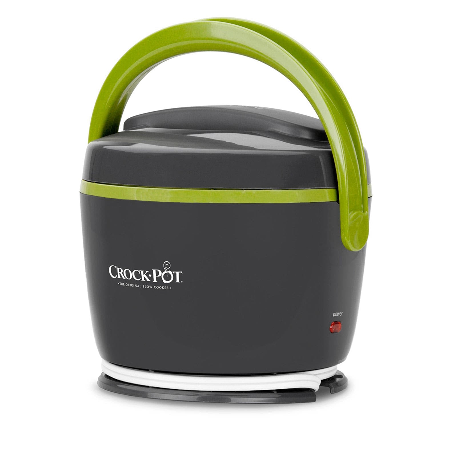 Crock-Pot Lunch Crock - Food warmer - 20 oz - gray/lime