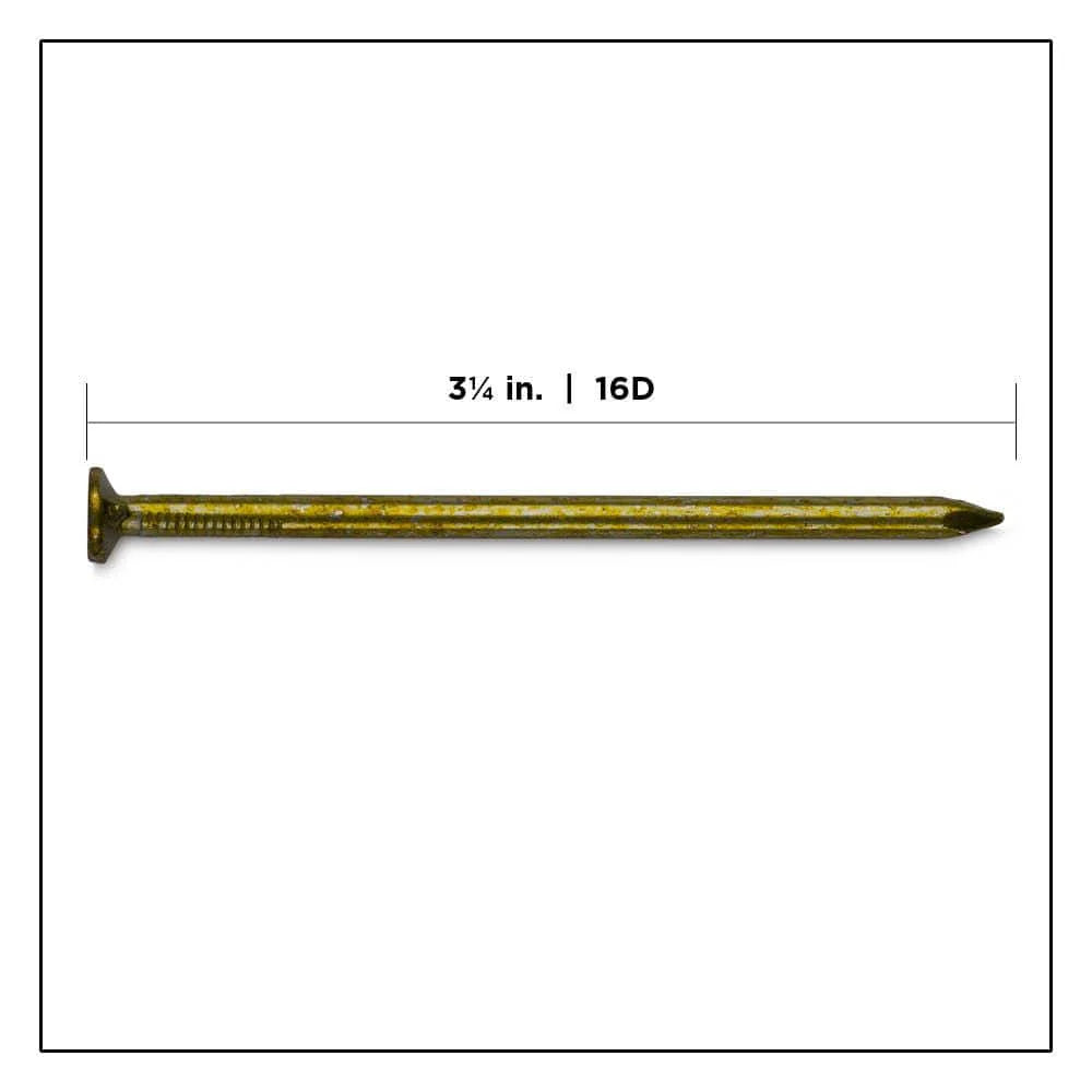 PRO-FIT 3-1/4 in. (16D) Vinyl Coated Sinker Framing Nails, 5 lb Box (310-Count)