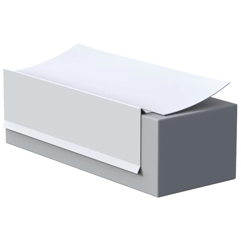 Flashco 2 in. x 2 in. x 10 ft. TPO Clad Metal Drip Edge – White (SKU 08MIFT220W)