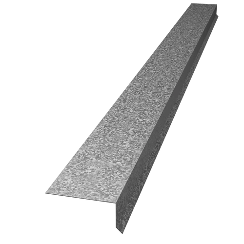 Able Sheet Metal Drip Edge Flashing 1 in. x 2-5/12 in., 26 Gauge, White (14MIAD615W)
