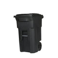 Toter 64 Gal Black Polyethylene Wheeled Garbage Can Lid Included