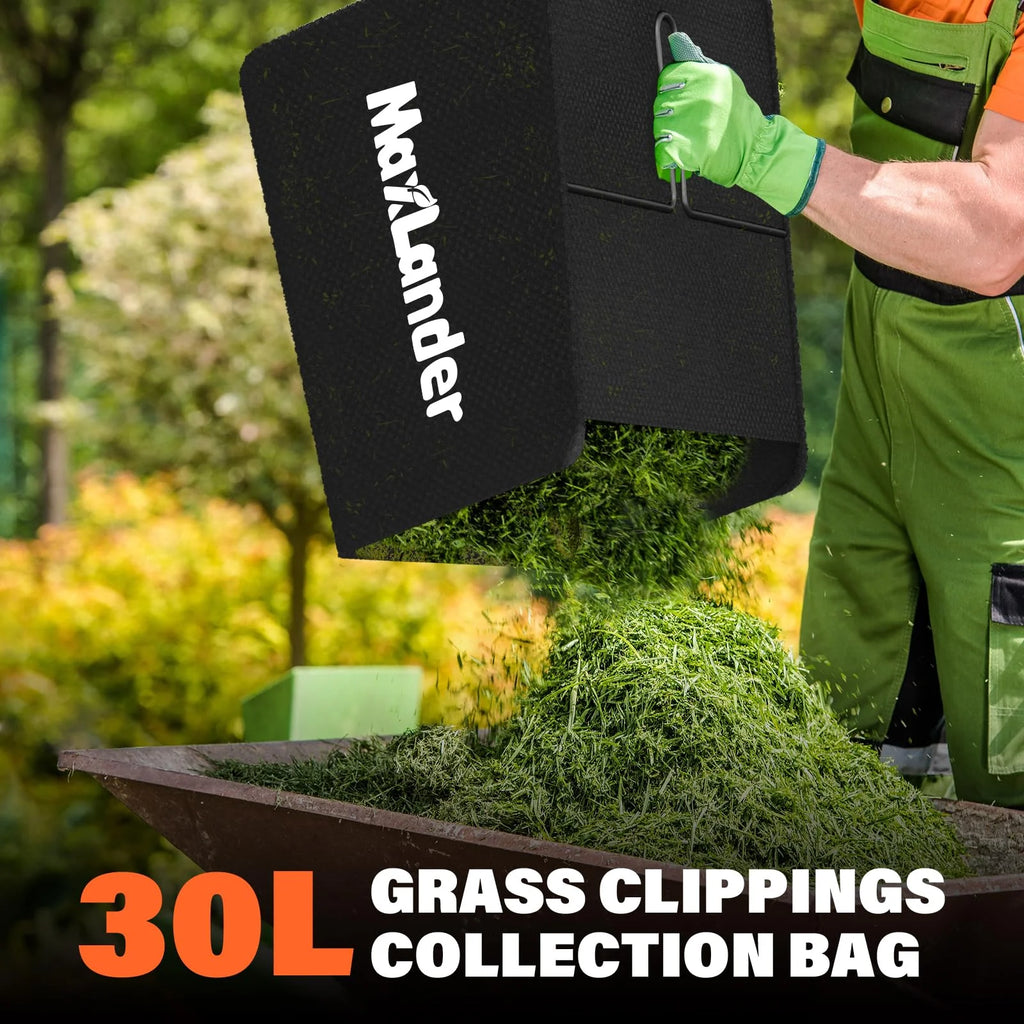 MAXLANDER Electric Dethatcher and Scarifier, 13 12amp 2 - in - 1 Lawn Dethatcher with 4 - Position Depth Adjustment, 30 L Removable Collection Bag, Airboost Technology Increases Lawn Health