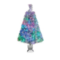 Holiday Time Prelit LED Fiber Optic Spruce Artificial Christmas Tree Silver Grey