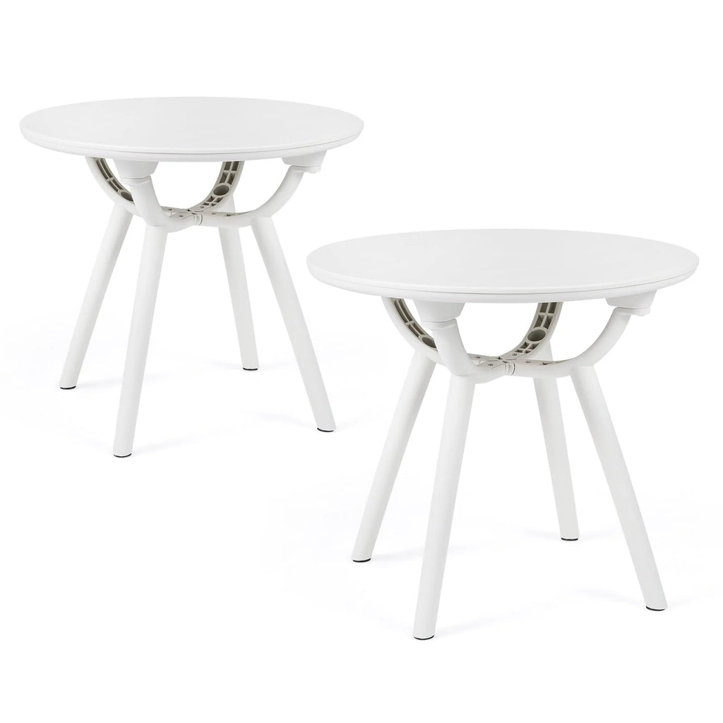 Tangkula Outdoor 20" Round Patio Bistro Table (1/2 Pack)