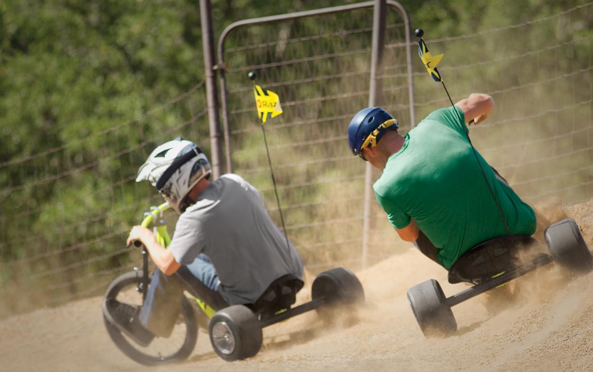 Razor DXT Drift Trike - Black/Yellow Steel Frame. 3 - Wheeled Ride on Tricycle for Teens and Adults