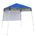 Tangkula 7x7 Ft Pop Up Canopy with Center Lock UPF50+ Slant Leg Outdoor Tent