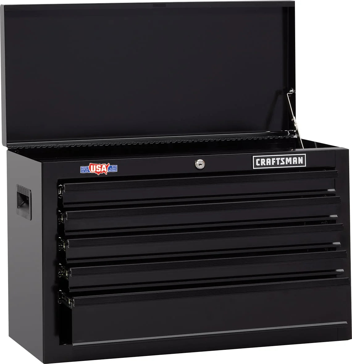 1000 Series 26.07-in W x 17.49-in H x 12.1-in D 5 -Drawer Steel Tool Chest ( Black )