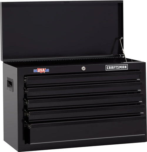 1000 Series 26.07-in W x 17.49-in H x 12.1-in D 5 -Drawer Steel Tool Chest ( Black )