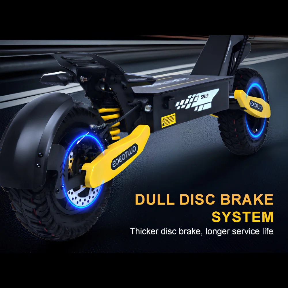 Off Road Electric Scooter for Adults, 1200W Motor Fast E Scooter, up to 28MPH Top Speed & 20miles Long Range, 11" Off - Road Tires, 330 lb MAX Load, Foldable