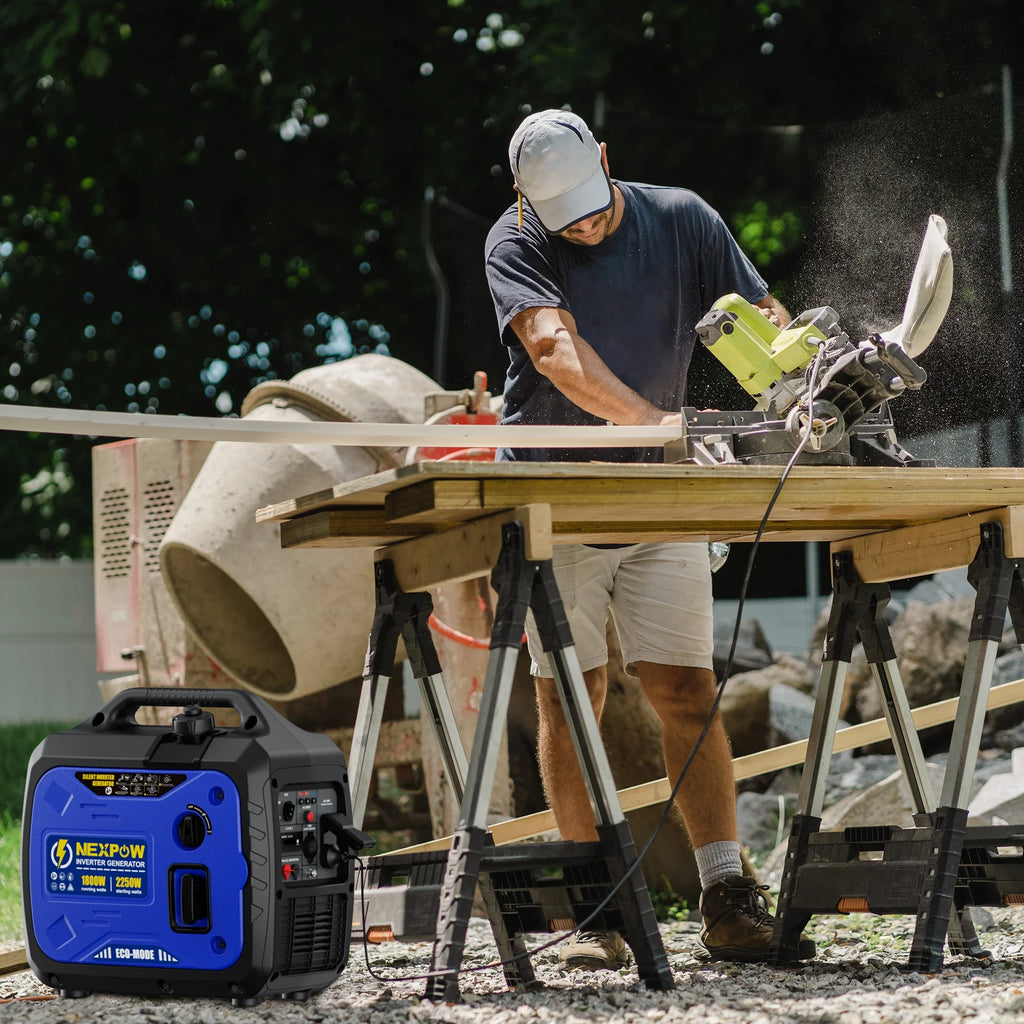 NEXPOW 2250W Portable Inverter Generator, Gasoline Power Quiet Lightweight for Backup Home & Camping, Eco - Mode Feature, Parallel Capability, EPA Compliant