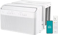 8,000 BTU U-Shaped Smart Inverter Air Conditioner C Cools up to 350 Sq. Ft., Ultra Quiet with Open Window Flexibility, Compatible with Alexa, 35% Energy Savings, Remote Control (Renewed)