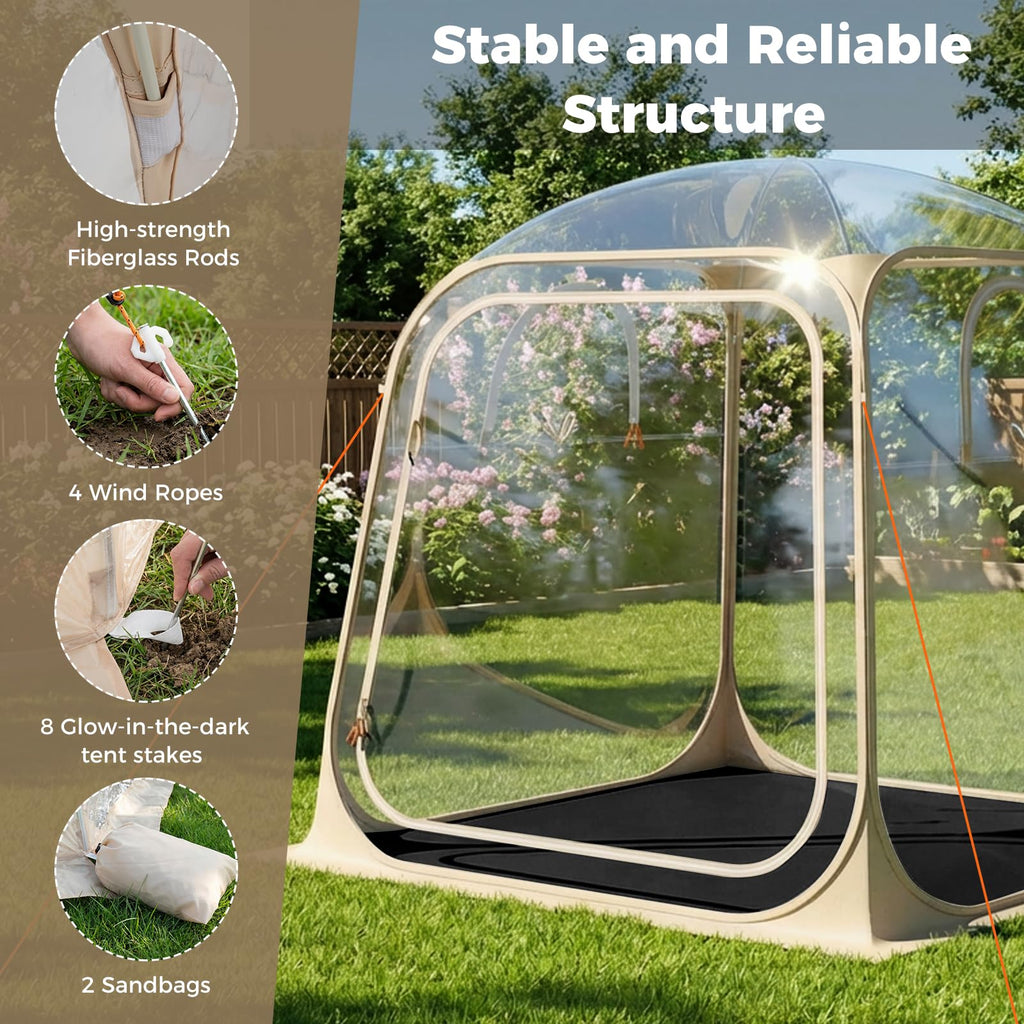 Tangkula All Weather Sports Tent for 2-4 People