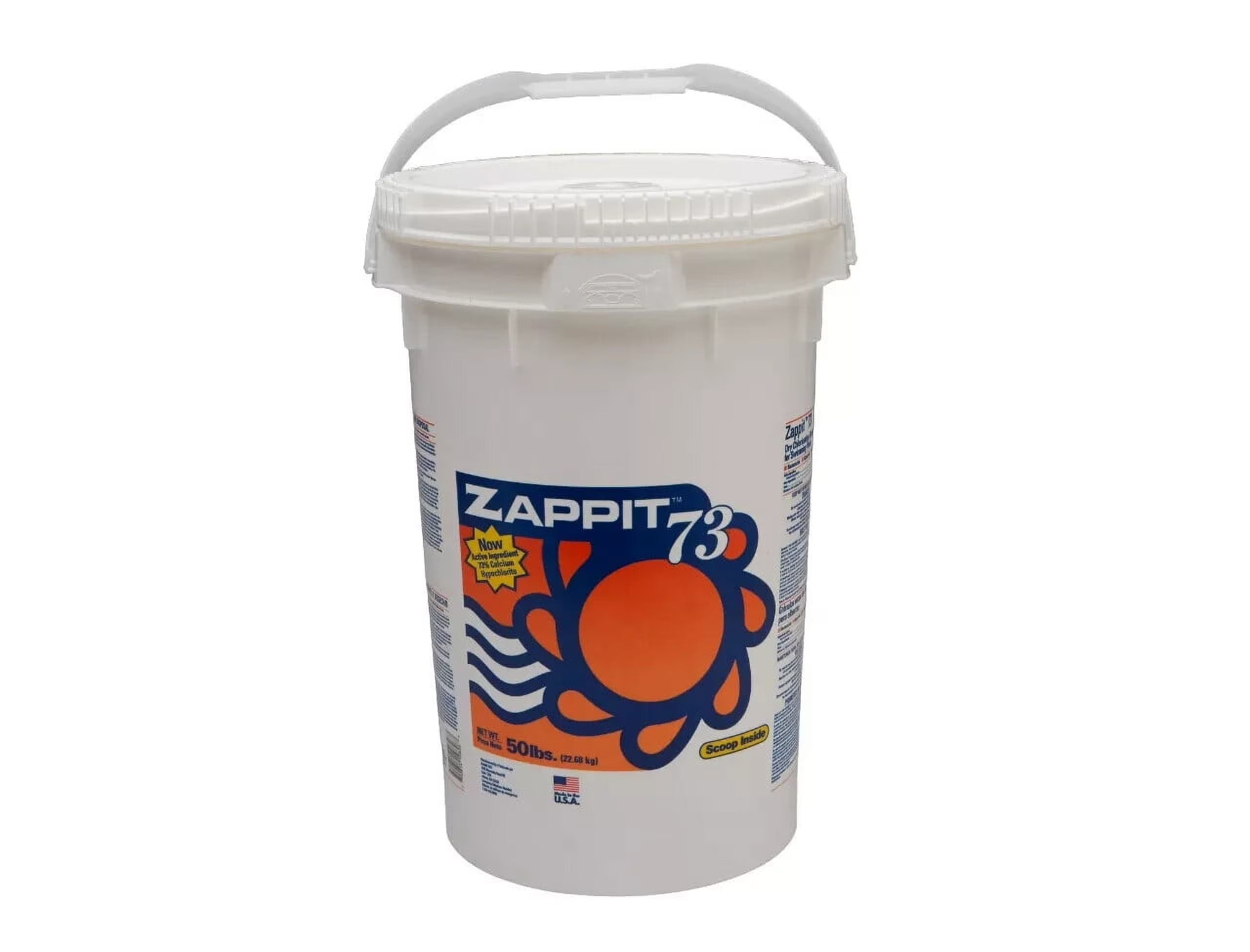 Zappit 73% Super Strength Pool Shock 50 lb Bucket 70% Chlorine Availability