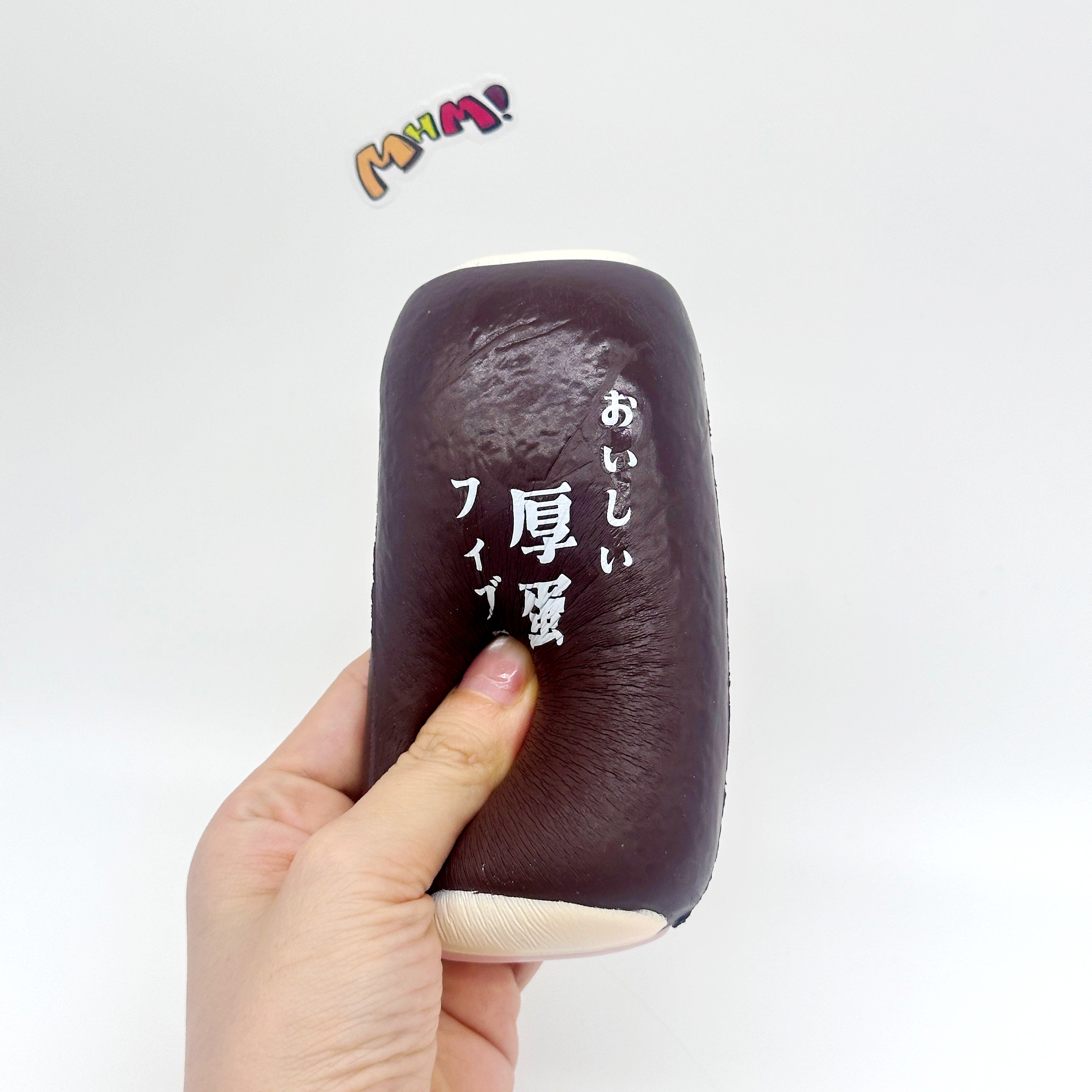 🍳 Tamagoyaki Squishy - Yellow & Chocolate Japanese Thick Egg Omelet Slow Rising Stress Relief Toy