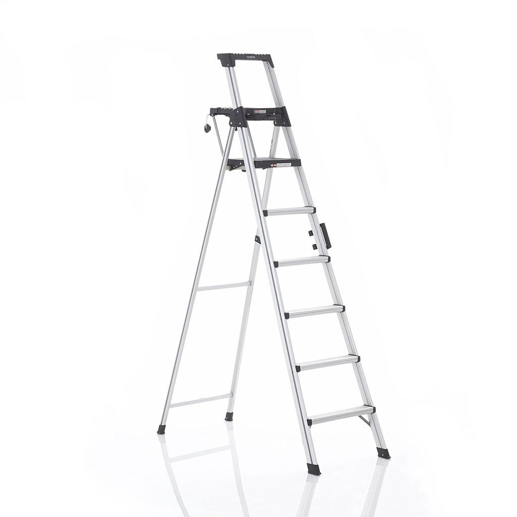 Cosco 8 Ft. Signature Series Aluminum Folding Step Ladder 300 lb. Type IA (12 Ft. Max Reach)