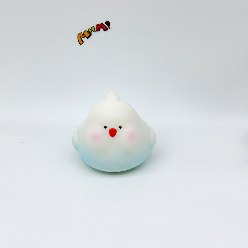 🐦 Cockatiel Squishy - Blue & Yellow Cute Parrot Slow Rising Stress Relief Toy