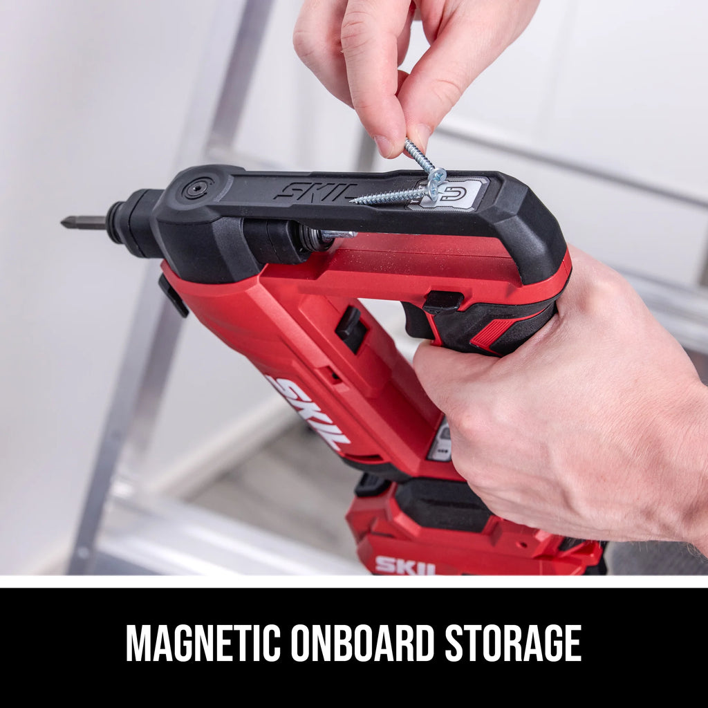 SKIL DL6300D - 12 Brushless 12V/20V Flip Drill 20V Kit, Torque Adjustment and Display with 2.0ah Battery and Charger