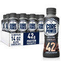 Core Power Elite Chocolate Protein Shake 42g, 14 Fl Oz, Pack of 12 - Workout Recovery Drink