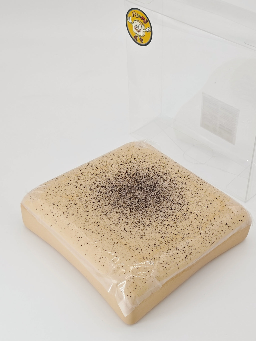 Milk Coffee Sticky Toast Squishy - Taba Style Slow Rising Bread Slice | Scented Sensory Fidget Toy