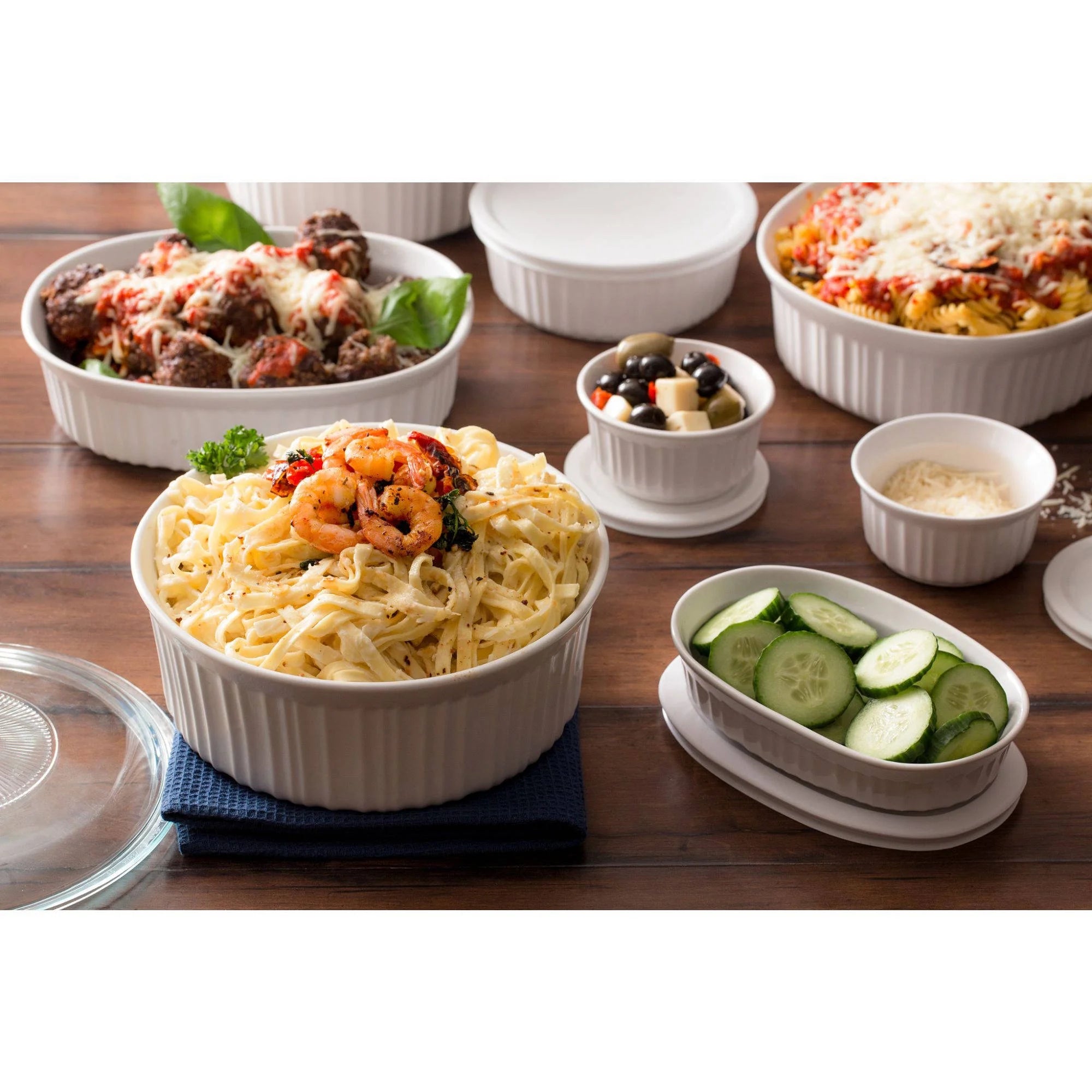 Corningware French White 20 - Piece Bakeware Set