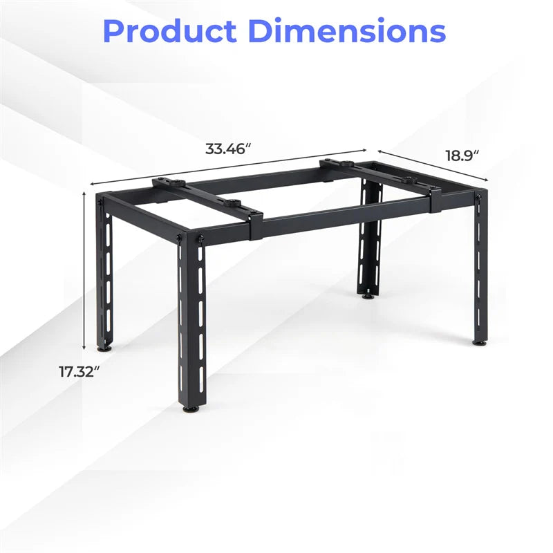 Mini Split Ground Stand for 9000-36000 BTU Ductless Air Conditioners Heat Pump, Anti-Vibration Heavy Duty Universal Outdoor AC Base Bracket