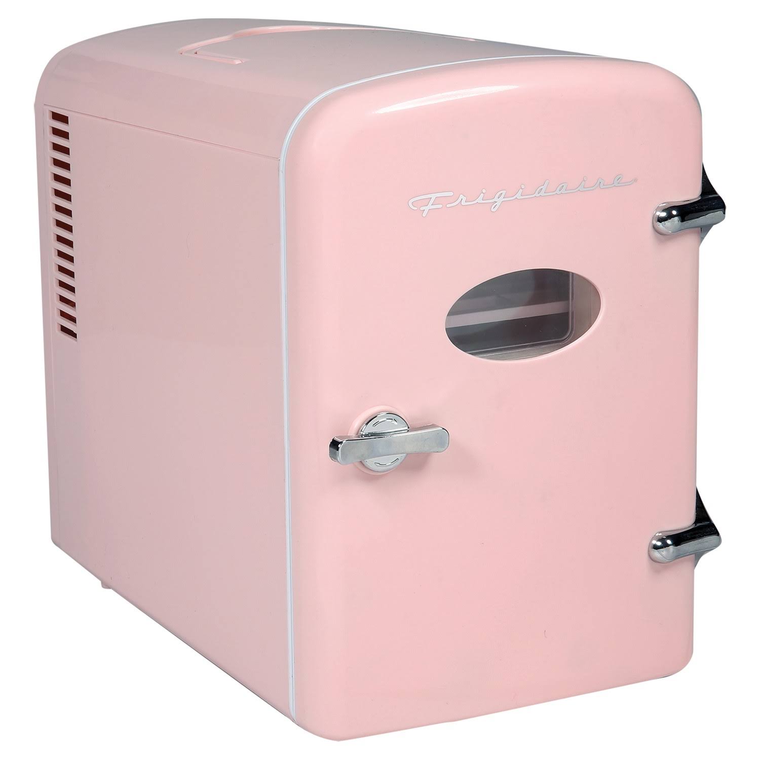 Frigidaire Retro Mini Compact Beverage Refrigerator Pink, 6 Can
