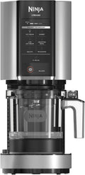 NINJA Creami Ice Cream Maker, 2 Pint Container and Lid Silver Stainless Steel (NC301)