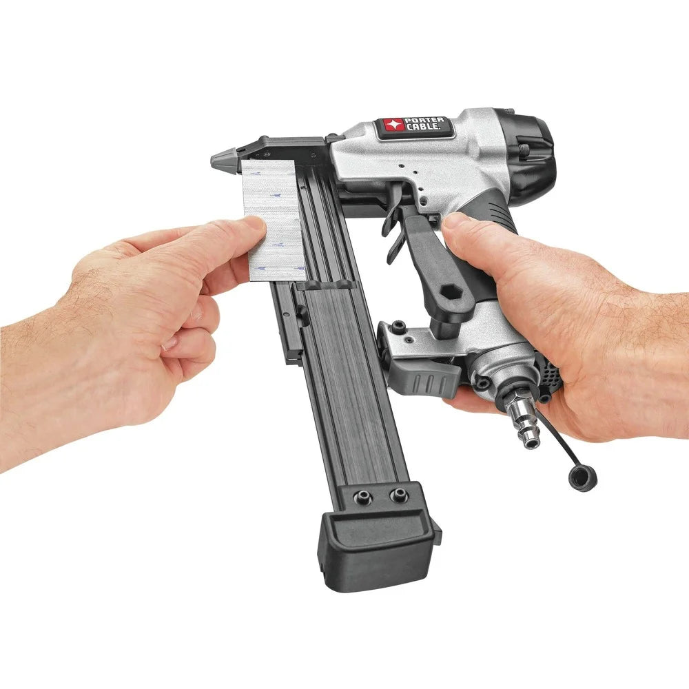 Restored Porter - Cable PCFP3KITR 3 - Piece Nailer and 0.8 HP 6 Gallon Oil - Free Pancake Air Compressor Combo Kit (Refurbished)