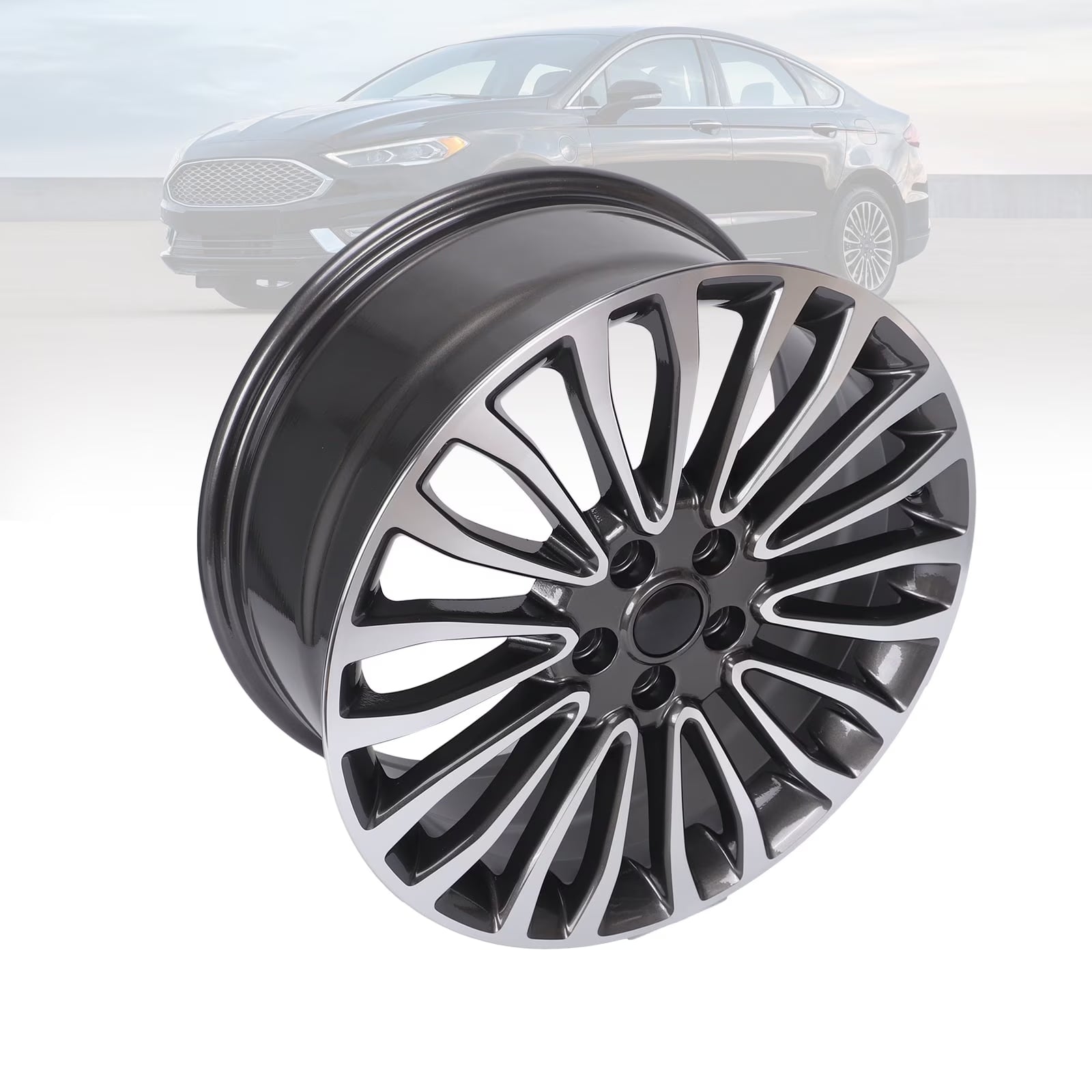 For 2017 - 2018 Ford Fusion Replacement Rim 18x8 Inch Alloy Wheel Rim 20 Spoke