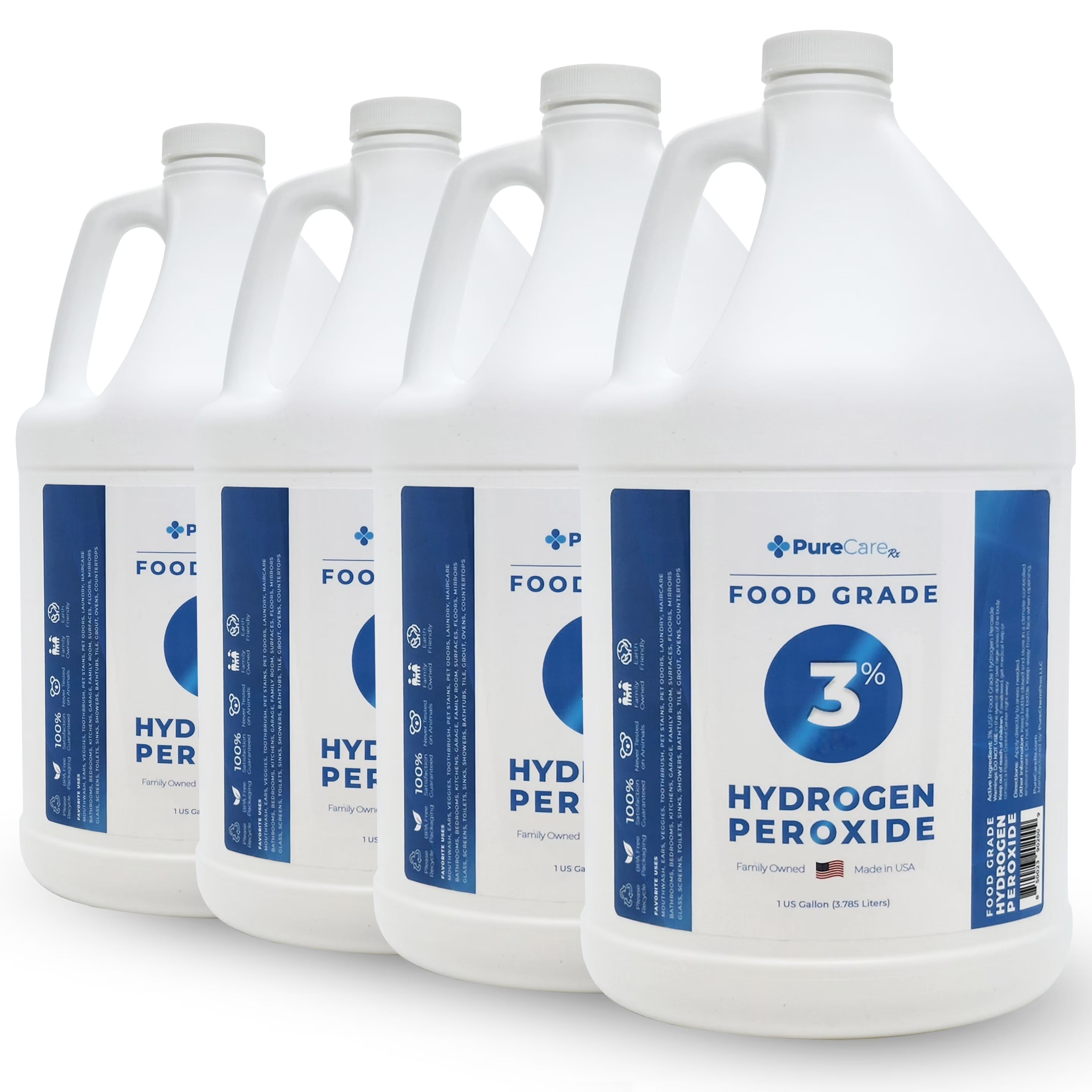 3% Food Grade Hydrogen Peroxide 4 Gallons - Purechempros