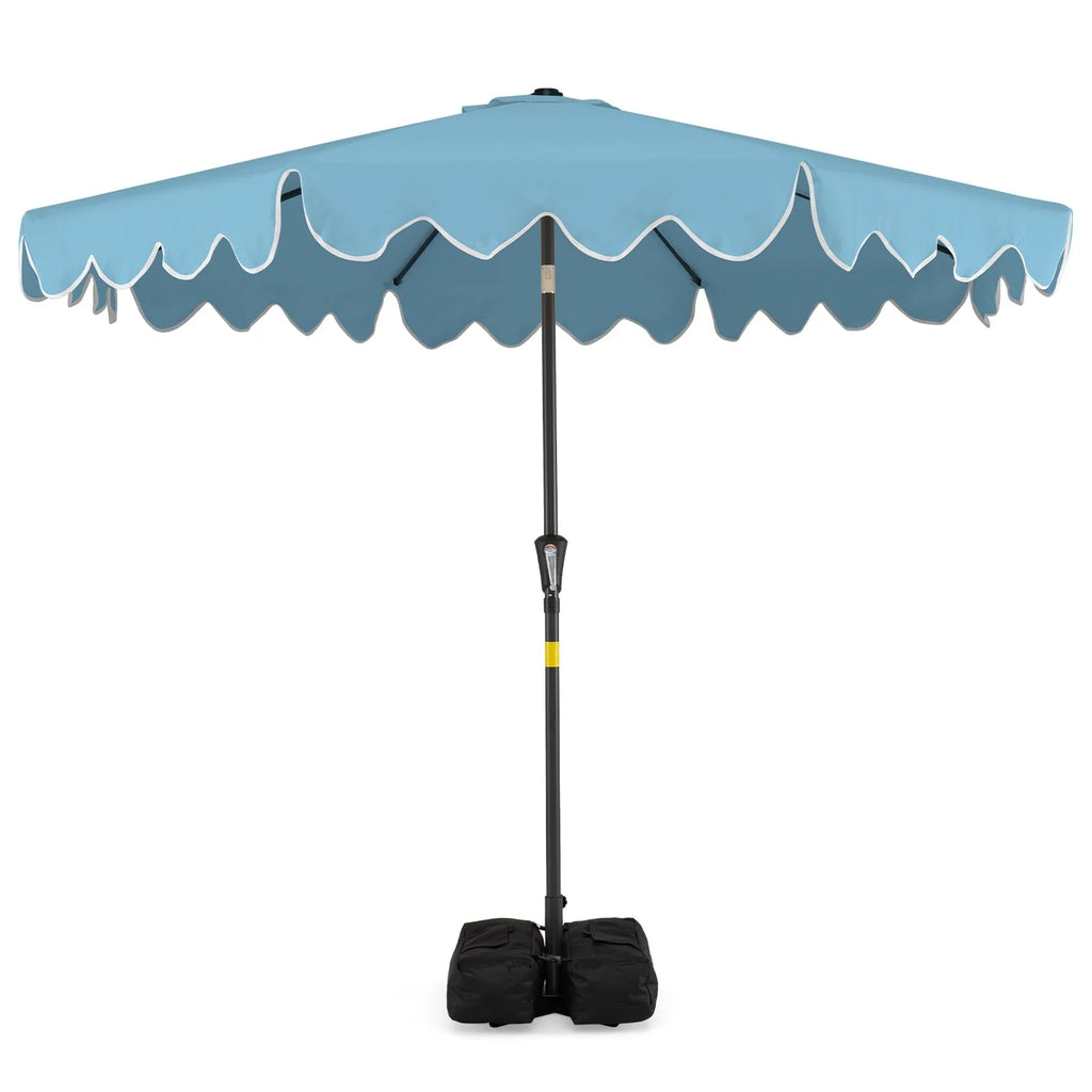 Tangkula 9 FT Patio Umbrella with Base Included
