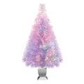 Holiday Time Prelit LED Fiber Optic Spruce Artificial Christmas Tree - White - 32 in