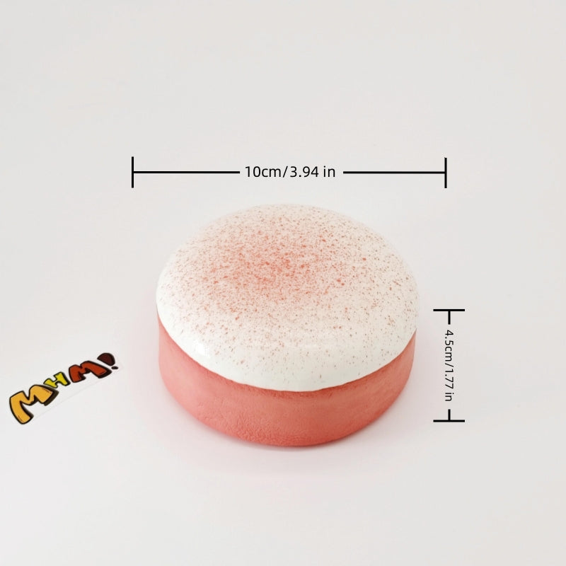 White Peach Oolong Roll Squishy - Sticky & Soft Swiss Cake Toy | Scented Tea Dessert Fidget