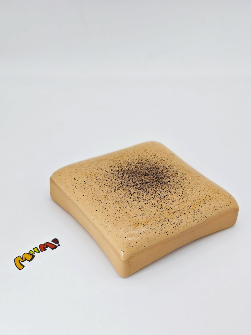 Milk Coffee Sticky Toast Squishy - Taba Style Slow Rising Bread Slice | Scented Sensory Fidget Toy